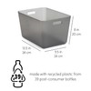 Three by Three Seattle Restak Recycled Storage Medium Tall Bin