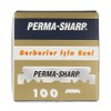 100 Perma-Sharp Straight Edge Razor Blades for use in Professional