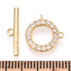 Gelirda 5 Sets Brass Round Ring Toggle T Bar Clasps