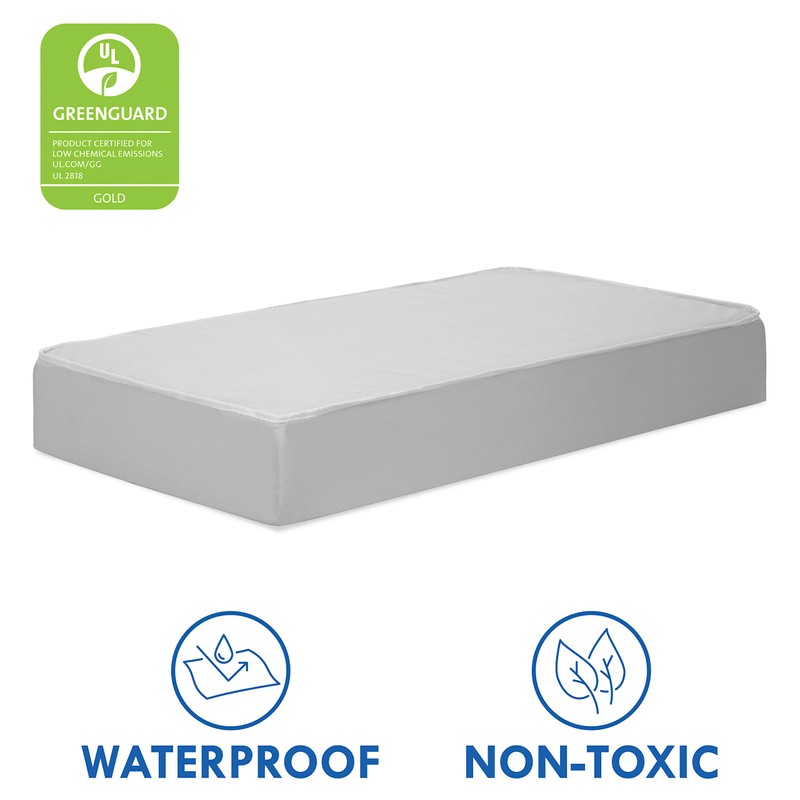 DaVinci Deluxe Coil Waterproof MINI Crib Mattress in White, Firm