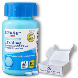 Senna Laxative- Equate 25 mg 90 Tablets (1), Boxed by Fusion Shop Store