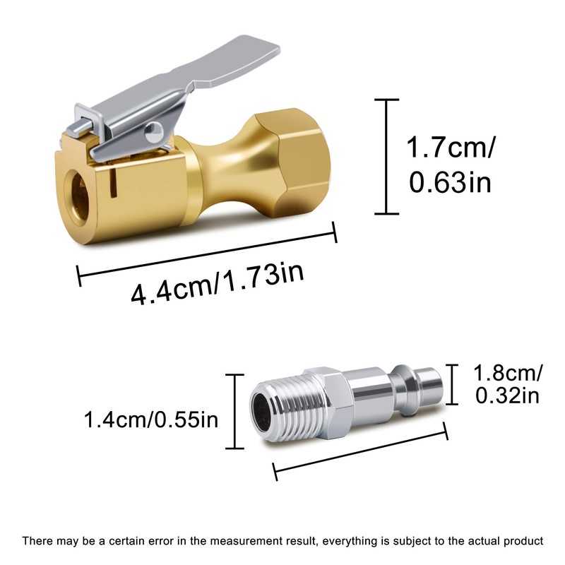SAFELIFE Air Chuck Open Flow Heavy Duty Tire Chuck with