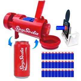 AGM MASTECH Transforming Soda Can Toy Gun - Shoots Soft Foam Darts, Includes Shooting Target, Ideal Gift for Boys and Girls, Perfect for Indoor and Outdoor Play