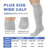Breslatte Wide Calf Compression Socks for Women Men Plus Size