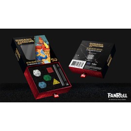 FanRoll D&D Retro Holmes Replica Dice Set, 50th Anniversary Vintage Dice Collection