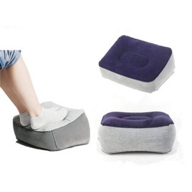 SOONHUA Inflatable Footrest Leg Cushion Airplane Travel Cushion, Reduces Swelling, Improves Blood Circulation, Footrest Cushion for Aeroplane and Car Trips & Home & Office, Children/Adults
