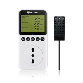 KETOTEK Digital Humidity Regulator Hygrostat Socket with Sensor
