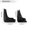 X AUTOHAUX 1set Front and Rear Mud Flaps Splash Guards