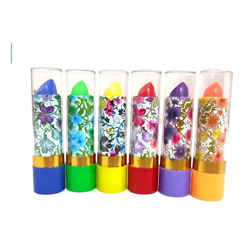 6 Pack Labial Mágico Para Labios Con Aroma Floral