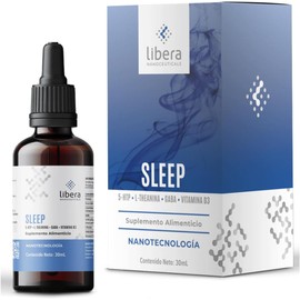 Libera Nanoceuticals™ Sleep Support | Fórmula Líquida Avanzada con 5-HTP, L-Theanina, GABA y Vitamina D3 | Relajación Profunda y Mejor Descanso | Nanotecnología de Alta Absorción