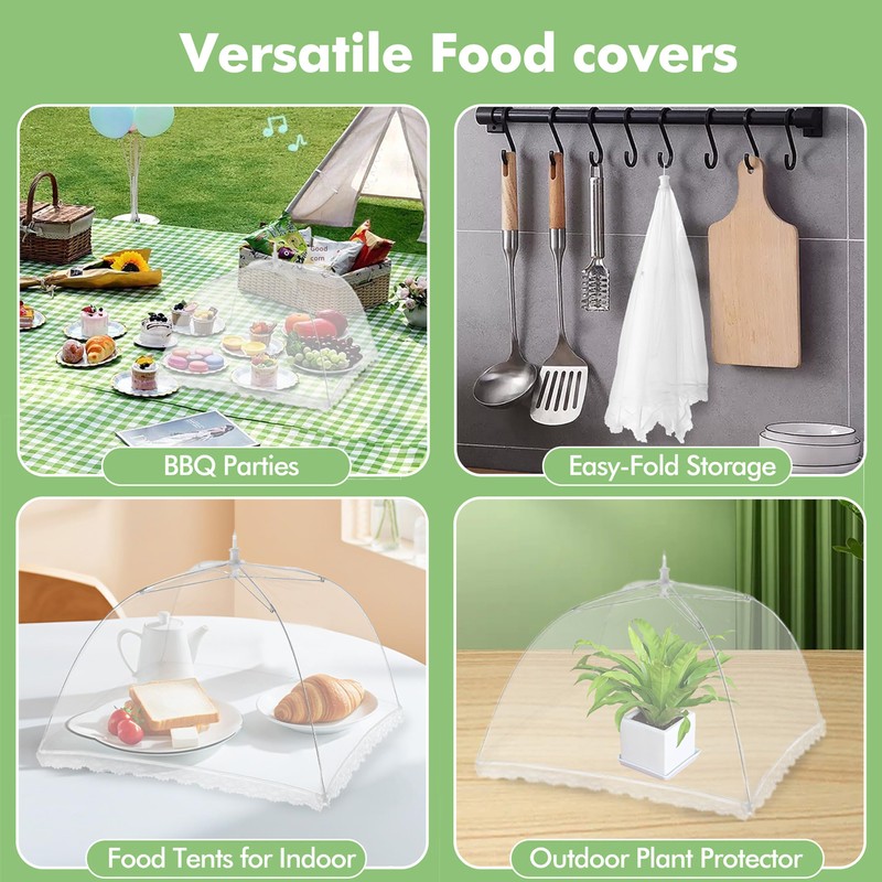 Food Covers for Outside - 10 Pack Upgraded 2 Extra