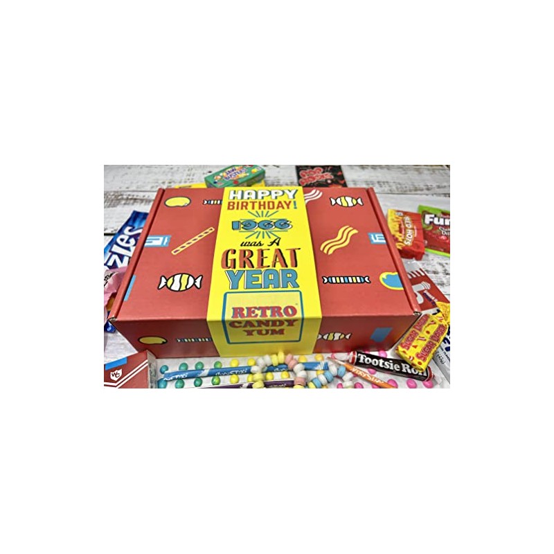 1966 Nostalgic Candy Childhood Mix Gift Box for 60th Birthday