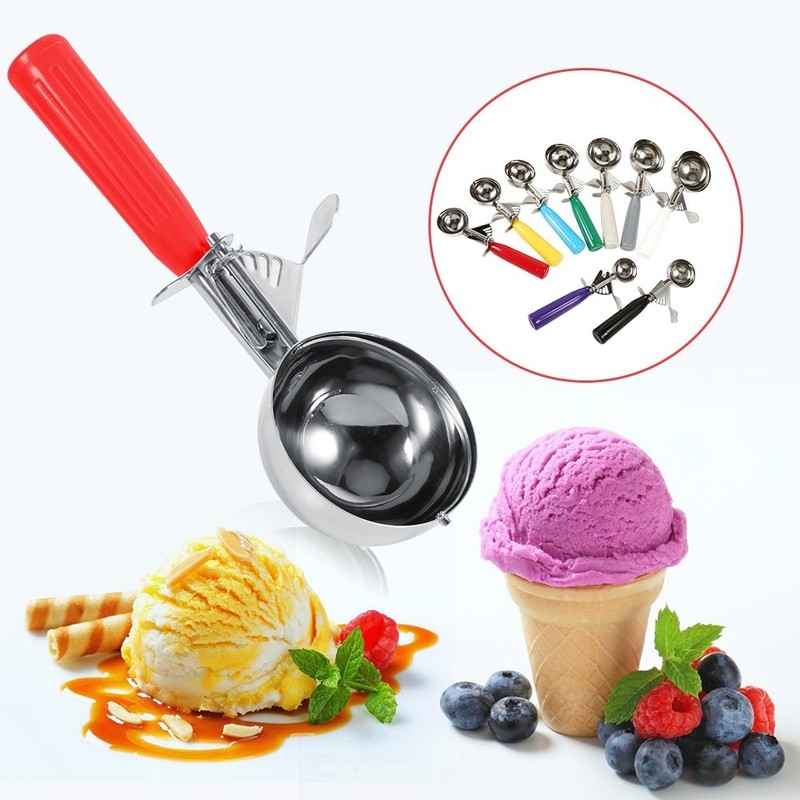 Yosoo 1Pcs Stainless Steel Fruit Ice Cream Mashed Potato Scoop