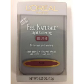 L'Oréal L'OREAL FEEL NATURALE LIGHT SOFTENING POWDER BLUSH PLUME NEW.