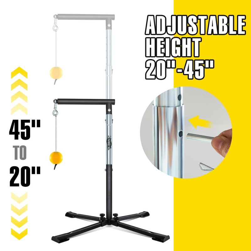 PLAYAPUT Baseball Softball Batting Tee with Tethered Ball, Auto Reset