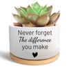 WSLCHOVE Funny Succulent Plant Pot, Thank You Gifts for Coworker Teacher, Cactus Flower Planter, Going Away Goodbye Appreciation Gifts for Women Men Friend Boss Manager (Plants Not Included)