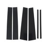 FZJDSD 6PCS Glossy Black Pillar Post Door Window Trim Cover