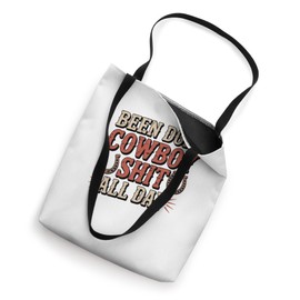Been Doing Cowboy Stuff All Day Western Design Tote Bag