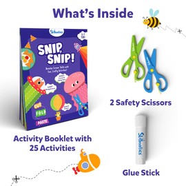 Skillmatics Art & Craft Activity Kit - Snip, Snip, Develop Scissor Skills, Stocking Stuffers, Craft Kits, Christmas Gifts for Ages 3, 4, 5, 6, 7