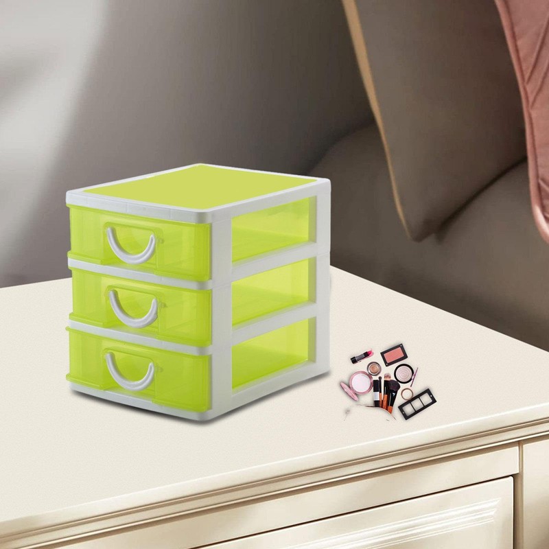 Folpus Sundries Vanity Organizer 3 Drawers Storage Organizer Home Dressing