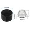 PATIKIL 8 Sets 20mm LED Lens 90 Degree with Plastic