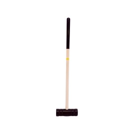 AmishToyBox.com Individual Flag Croquet Mallet - 32" Handle - Polymer Head (Yellow)