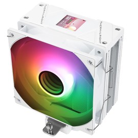 Thermalrlght Assassin Spirit 120 Vision ARGB White CPU Air Cooler,Desktop Heatsink Cooler with 154mm High,PC Display Screen Cooler of 1.54in,240*240 Resolving Power,for LGA1851/1700,AM5,CPU Radiator