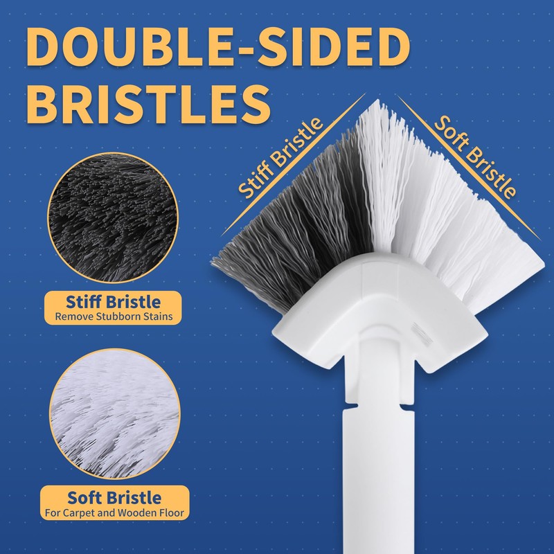 BOOMJOY Grout Brush with Long Handle, 57" Grout Cleaner for