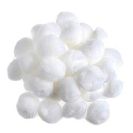 100 White 25mm or 1in Craft Pom Poms |Pompoms for Crafts