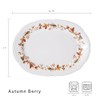 Pfaltzgraff Autumn Berry Oval Platter, 14-3/4-Inch x 11-Inch, White, 5189119