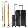 WIRESTER Set of 2 Adjustable Luggage Straps with Buckle, Travel
