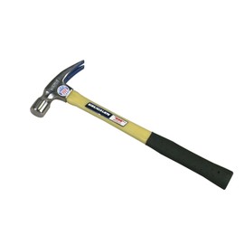 Vaughan 105-38 FS999ML Straight Claw Fiberglass Hammer, Milled Face, 20-Ounce