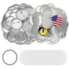 100 Sets 3 inch Button Maker Supplies, 75mm Button Supplies