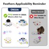 ORSDA 6Pcs Interchangeable Attachments Cat Feather Toys Replaceable Feathers and