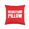 Headstand Yoga Head Stand Throw Pillow