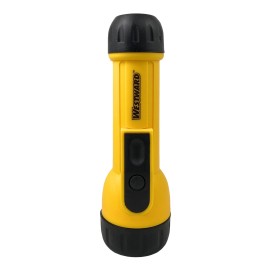 Westward Industrial Handheld 2D Flashlight Work Light, Yellow, Incandescent