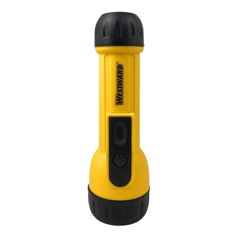 Westward Industrial Handheld 2D Flashlight Work Light, Yellow, Incandescent