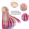 Mannequin Head with Hair, 29'' Training Head Braiding Doll Head