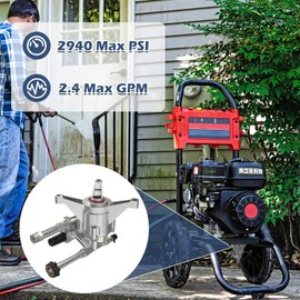 AgiiMan 7/8" Shaft Vertical Pressure Washer Pump Head, Max 2940PSI Replacement Power Washer Pump, Compatible with Craftman, Honda GC160 GC190, Homelite, Troybilt, Ryobi, RMV25G30D-EZ, SRMW22G26-EZ
