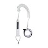 Mystic Coiled Board Leash White 10'0"