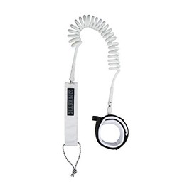 Mystic Coiled Board Leash White 10'0"