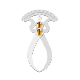 EdisonBrain Caliper Zinc Alloy with Scale for Woodworking Gap Gauge Spring Outer Diameter 1.8 inches (4.5 cm) Jewelry Measurement Ruler Gap Saw