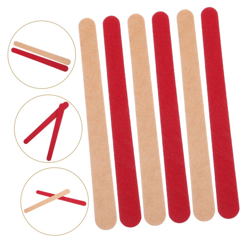 Hohopeti 40pcs Sanding Sticks Model Polishing Rods Wood Carving Tools