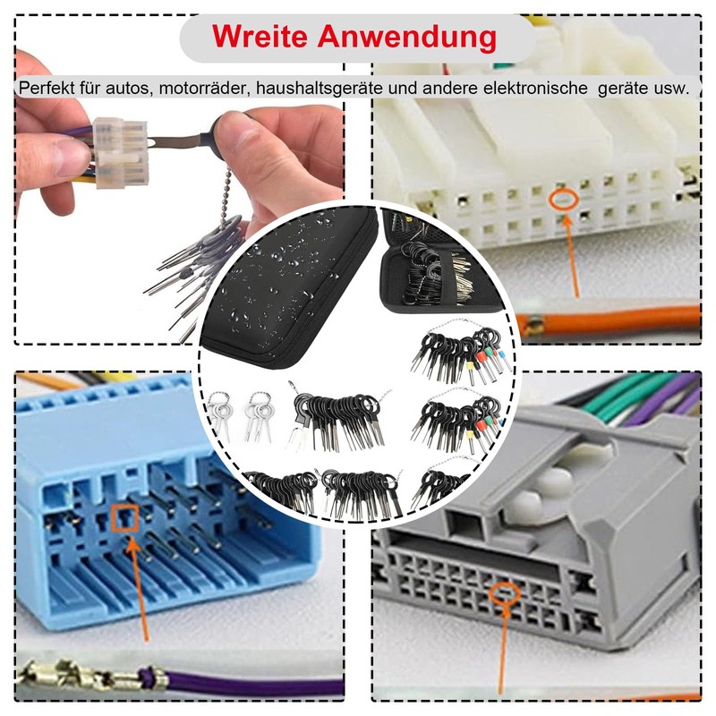 Wjelet 121 Pcs Car Terminal Harness Pin Remover Tool for