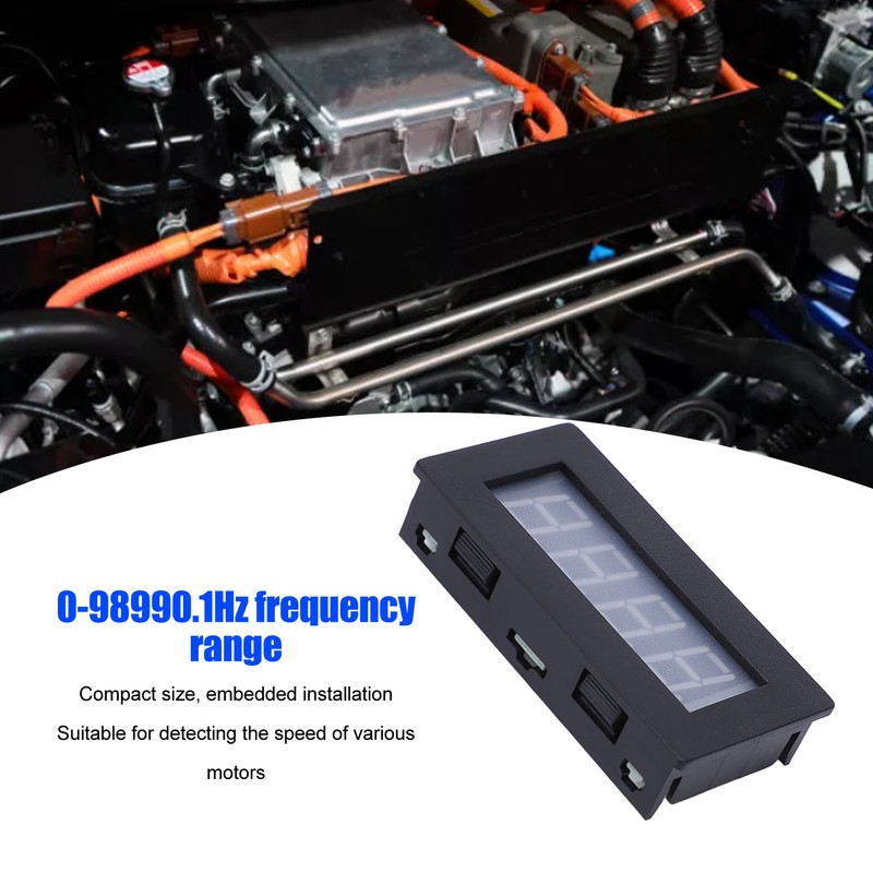 4 Digit LED Display Tachometer Multifunctional RPM Rotation Speed Tester