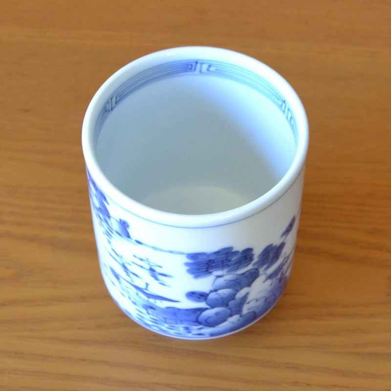 Yunomi Tea Bowl, High Quality, Arita Ware, Hasamiyaki, Handwritten, Taitan,