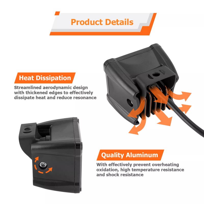 SI Spot Beam 3" Pods Pro-Fit Cage Mounts Wire Kit