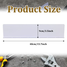 8 Pcs Gutter Valley Splash Guards 15.75 x 3.54 x 0.59 Inch Roofing Downspout Diverter Straight Foldable Roof Rain Diverter with 80 Matching Screws for House Residential Roof Corner, White (Straight)