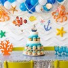PercyEffie 6Pieces Natural fish net decorations fish nets scallop beach