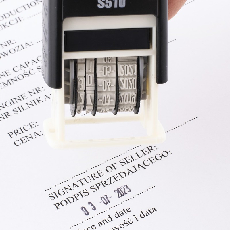 D.RECT S510 Date Stamp for Office, Teacher and Invoice -